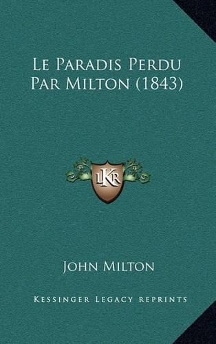 Cover image for Le Paradis Perdu Par Milton (1843)