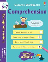 Cover image for Usborne Workbooks Comprehension 6-7