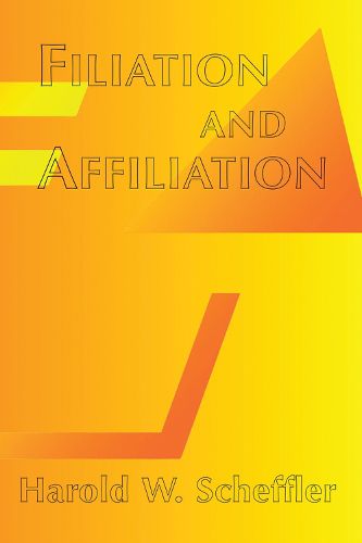Cover image for Filiation and Affiliation
