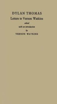 Cover image for Letters to Vernon Watkins.