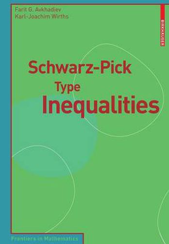 Cover image for Schwarz-Pick Type Inequalities