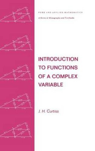 Cover image for Introduction to Functions of a Complex Variable