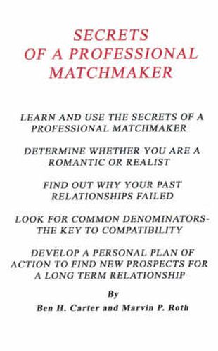 Secrets of a Professional Matchmaker