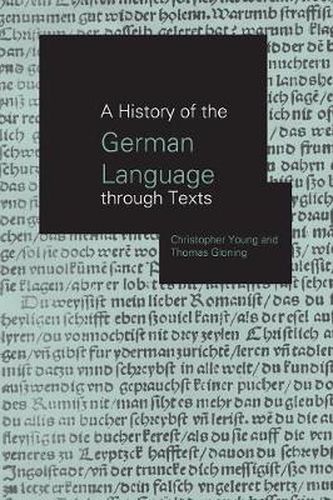 Cover image for A History of the German Language Through Texts