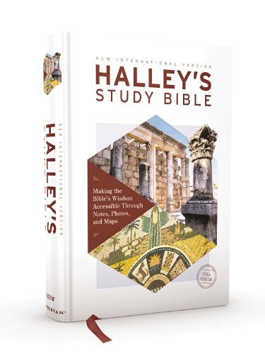 Cover image for NIV, Halley's Study Bible, Hardcover, Red Letter, Comfort Print: Making the Bible's Wisdom Accessible Through Notes, Photos, and Maps