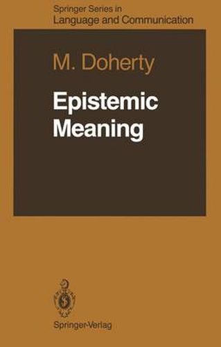 Cover image for Epistemic Meaning