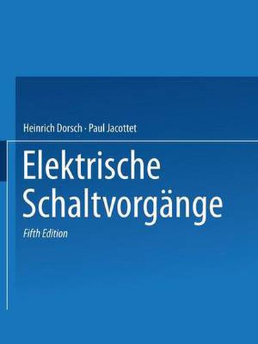 Rudenberg Elektrische Schaltvorgange