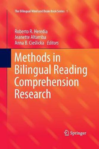 Cover image for Methods in Bilingual Reading Comprehension Research