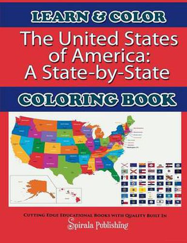 Cover image for The United States of America: A State-By-State Coloring Book