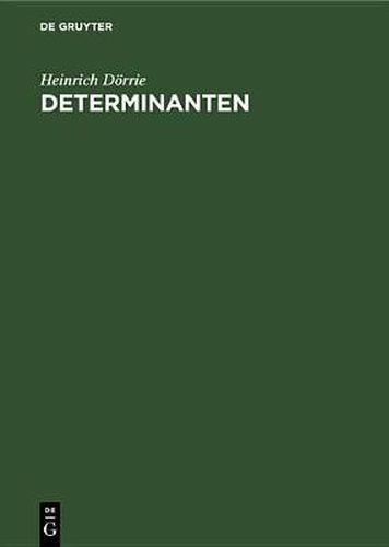 Cover image for Determinanten