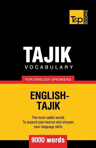 Cover image for Tajik vocabulary for English speakers - 9000 words