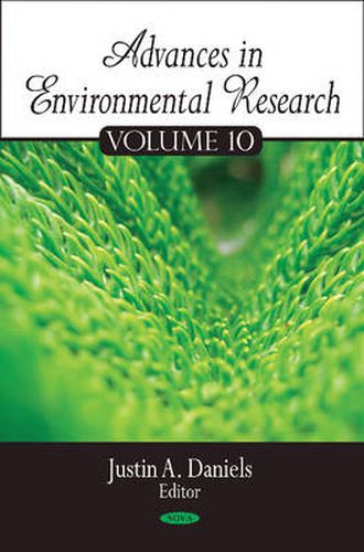 Cover image for Advances in Environmental Research: Volume 10