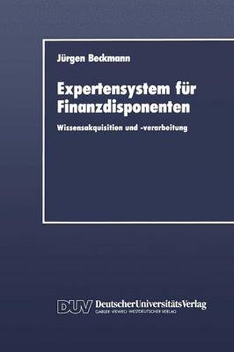 Cover image for Expertensystem fur Finanzdisponenten