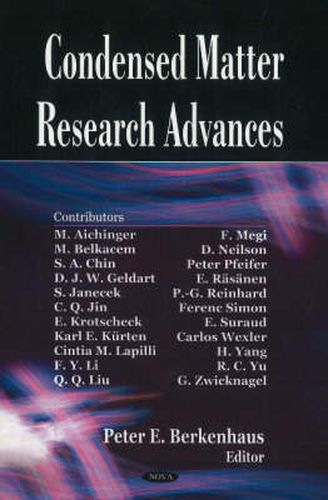 Cover image for Condensed Matter Research Advances