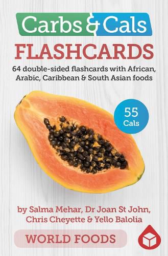 Cover image for Carbs & Cals Flashcards WORLD FOODS