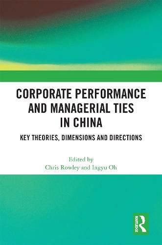 Cover image for Corporate Performance and Managerial Ties in China