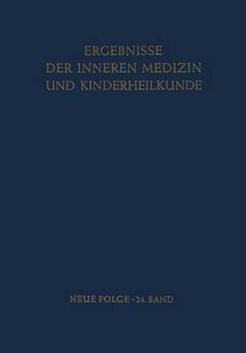 Ergebnisse Der Inneren Medizin Und Kinderheilkunde