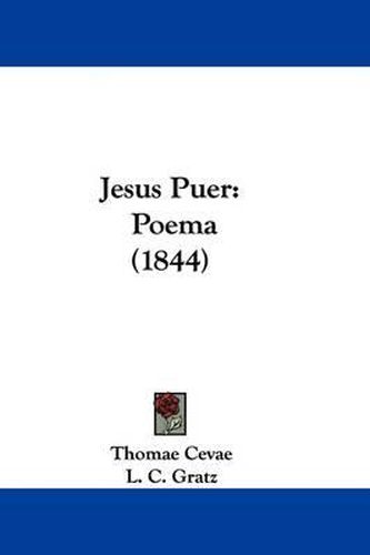 Cover image for Jesus Puer: Poema (1844)