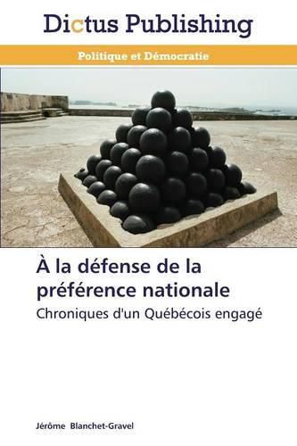 Cover image for A La Defense de la Preference Nationale