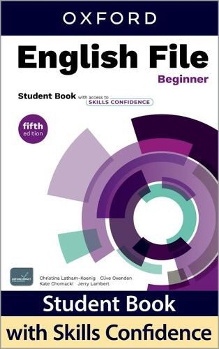 Cover image for English File fifth edition Beginner Student Book with access to Skills Confidence