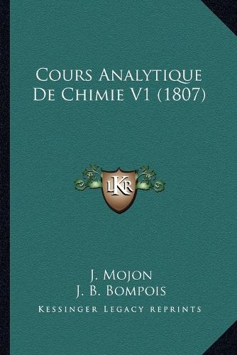 Cover image for Cours Analytique de Chimie V1 (1807)