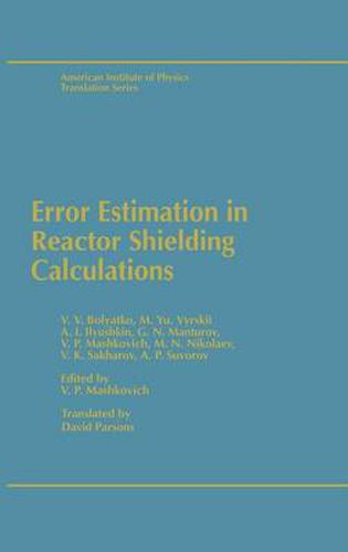 Cover image for Error Estimation in Reactor Shielding Calculations