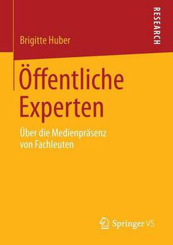 Cover image for OEffentliche Experten: UEber die Medienprasenz von Fachleuten