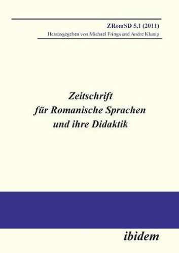 Zeitschrift f r Romanische Sprachen und ihre Didaktik. Heft 5.1