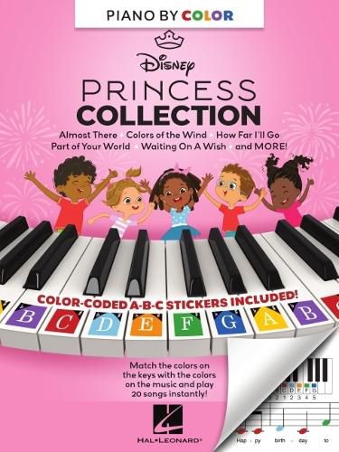 Cover image for Piano-by-Color - Disney Princess Collection