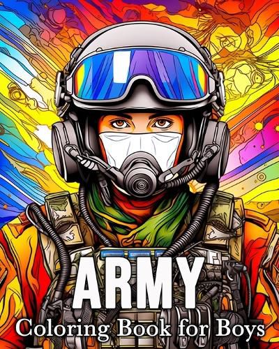 Cover image for Army Coloring Book for Boys