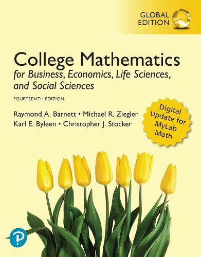 Cover image for College Mathematics for Business, Economics, Life Sciences, and Social Sciences, Global Edition