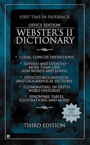 Cover image for Webster's II Dictionary: Office Edition, Third Edition