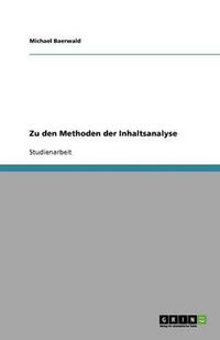 Cover image for Zu den Methoden der Inhaltsanalyse