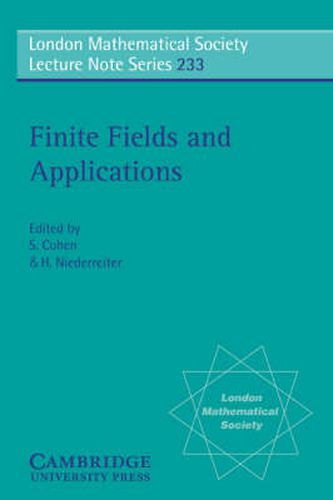 Finite Fields and Applications: Proceedings of the Third International Conference, Glasgow, July 1995