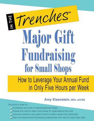 Cover image for Major Gift Fundraising for Small Shops: How to Leverage Your Annual Fund in Only Five Hours Per Week