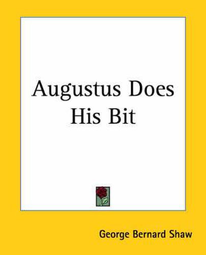 Cover image for Augustus Does His Bit