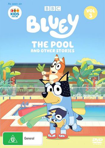 Cover image for Bluey: The Pool and other stories, Volume 3 (DVD)
