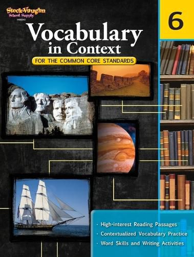 Cover image for Vocabulary in Context for the Common Core Standards Reproducible Grade 6