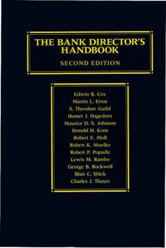 The Bank Director's Handbook, 2nd Edition