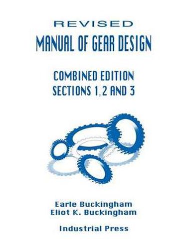 Cover image for Manual of Gear Design: Section 1, 2 & 3