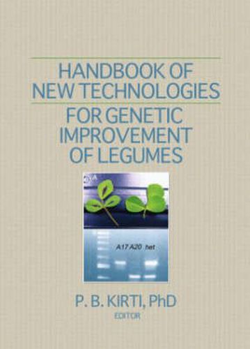 Cover image for Handbook of New Technologies for Genetic Improvement of Legumes