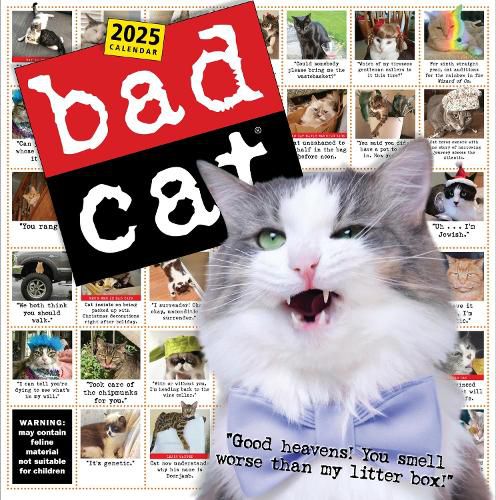 Bad Cat Wall Calendar 2025