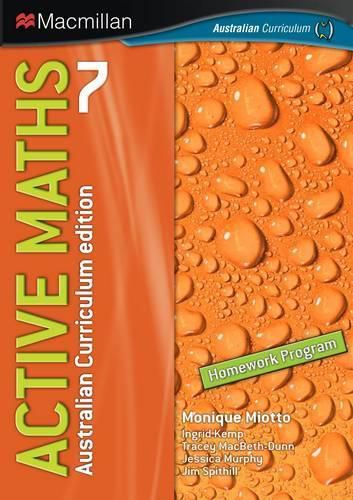 Cover image for Active Maths 7: Australian Curriculum Edition: Year 7: Homework Program