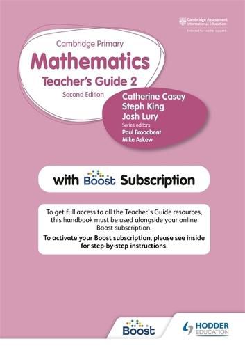 Hodder Cambridge Primary Mathematics Teacher's Guide Stage 2 with Boost Subscription