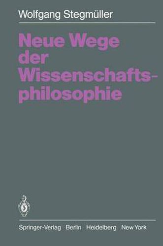 Cover image for Neue Wege der Wissenschaftsphilosophie