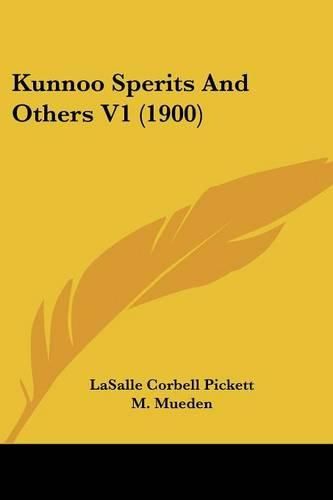 Cover image for Kunnoo Sperits and Others V1 (1900)