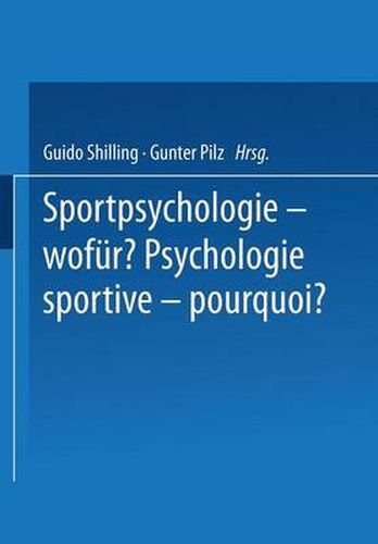 Cover image for Sportpsychologie -- Wofur? / Psychologie Sportive -- Pourquoi?