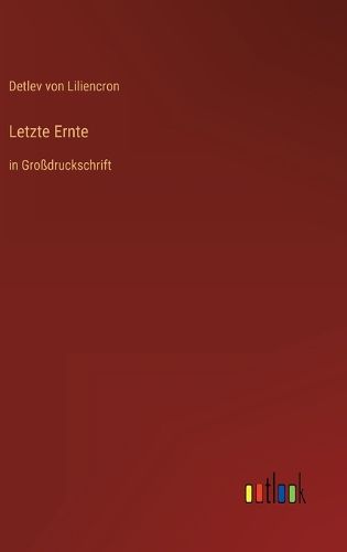 Cover image for Letzte Ernte