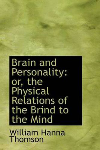 Cover image for Brain and Personality