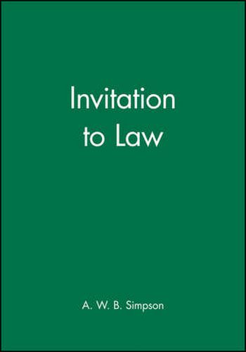 Cover image for Invitation to Law